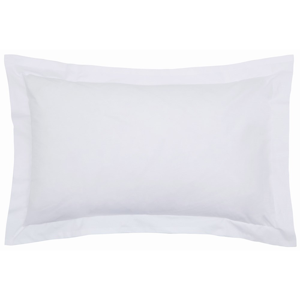 Plain Oxford Pillowcase By Bedeck of Belfast in White
